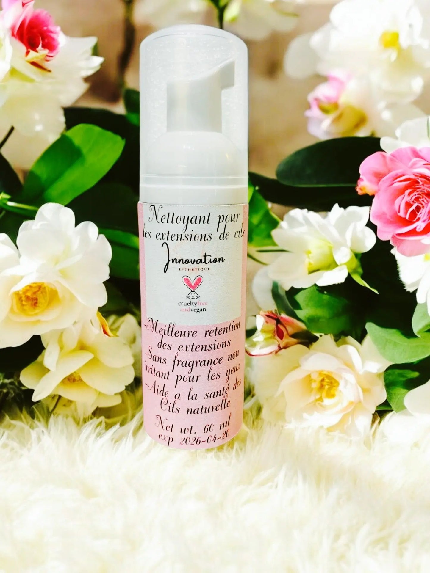 Shampoing nettoyant pour extensions de cils sans fragrance Innovation Esthétique